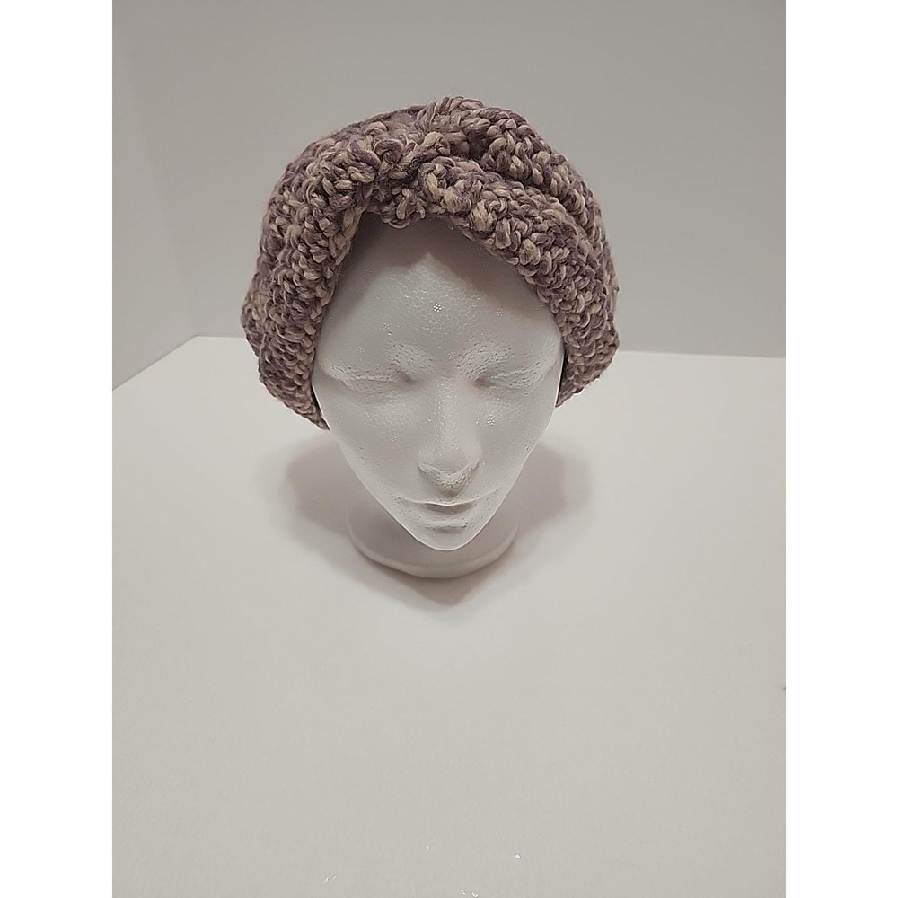 Homemade Extra Large Pink & Beige Twist Earmuffs Made‎ in the USA